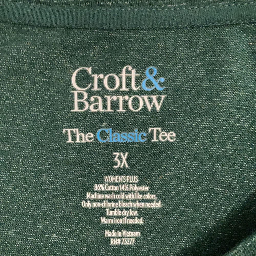 Croft & Barrow Long Sleeve Top - Picture 2 of 2